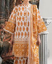 Bonanza White/Mustard Lawn Suit- Pakistani Lawn Dress