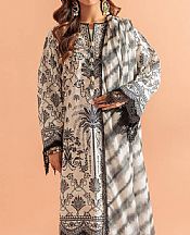 Bonanza Off White/Black Lawn Suit- Pakistani Designer Lawn Suits