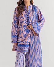 Bonanza Peach/Blue Lawn Suit- Pakistani Lawn Dress