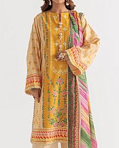 Bonanza Mustard/Ivory Lawn Suit- Pakistani Lawn Dress