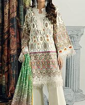 Bonanza Off White Lawn Suit (2 pcs)- Pakistani Lawn Dress