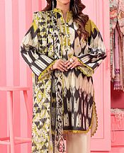 Bonanza Beige/Black Lawn Suit (2 pcs)- Pakistani Lawn Dress