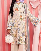 Bonanza Ivory Lawn Suit (2 pcs)- Pakistani Designer Lawn Suits