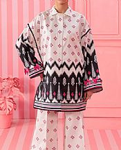 Off White/Black Lawn Suit (2 pcs)
