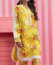 Golden Yellow Lawn Suit (2 pcs)