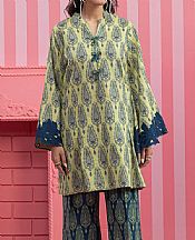 Sage Green/Blue Lawn Suit (2 pcs)