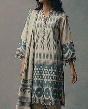 Bonanza Ivory Lawn Suit (2 Pcs)- Pakistani Lawn Dress