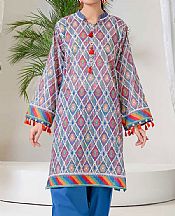 White/Denim Blue Lawn Suit- Pakistani Lawn Dress