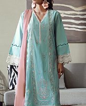 Light Turquoise Lawn Suit