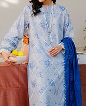Pastel Blue Lawn Suit