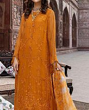 Tangerine Orange Chiffon Suit- Pakistani Designer Chiffon Suit