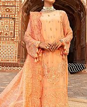 Peach Chiffon Suit- Pakistani Chiffon Dress