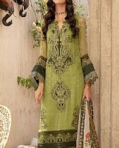 Apple Green Chiffon Suit- Pakistani Designer Chiffon Suit