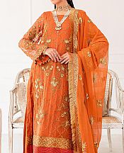 Orange Chiffon Suit