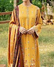 Golden Yellow Cotton Suit- Pakistani Winter Dress