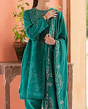 Sea Green Cotton Suit- Pakistani Winter Clothing