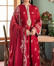 Red Cotton Suit- Pakistani Winter Dress