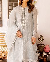 Cross Stitch Sky Blue Chiffon Suit- Pakistani Designer Chiffon Suit