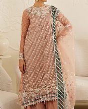 Cross Stitch Dusty Pink Organza Suit- Pakistani Chiffon Dress