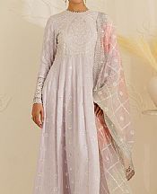 Cross Stitch Lilac Silk Suit- Pakistani Designer Chiffon Suit