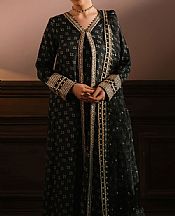 Cross Stitch Black Silk Suit- Pakistani Designer Chiffon Suit