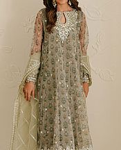 Cross Stitch Grey/Green Organza Suit- Pakistani Chiffon Dress