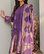 Purple Jacquard Suit- Pakistani Winter Clothing