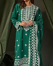 Emerald Green Lawn Suit- Pakistani Designer Lawn Dress