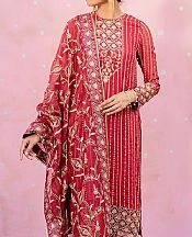 Red Chiffon Suit