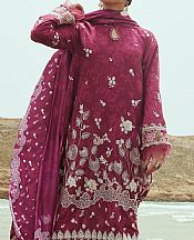 Cross Stitch Wine Cotton Suit- Pakistani Winter Clothing