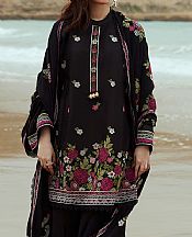 Cross Stitch Black Cotton Suit- Pakistani Winter Dress