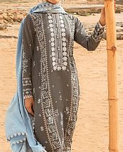 Cross Stitch Grey Cotton Suit- Pakistani Winter Clothing