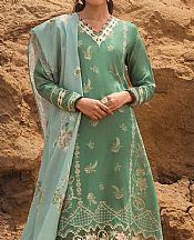 Cross Stitch Emarld Green Cotton Suit- Pakistani Winter Dress