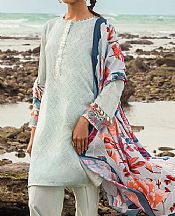 Cross Stitch Light Turquoise Cotton Suit