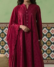 Cross Stitch Crimson Lawn Suit- Pakistani Designer Lawn Suits