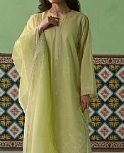 Cross Stitch Lime Green Lawn Suit- Pakistani Lawn Dress