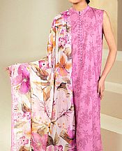 Cross Stitch Carnation Pink Lawn Suit- Pakistani Designer Lawn Suits