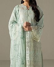 Cross Stitch Light Turquoise Lawn Suit- Pakistani Designer Lawn Suits