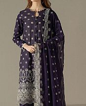 Cross Stitch Purple Lawn Suit- Pakistani Designer Lawn Suits