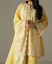 Cross Stitch Yellow Lawn Suit- Pakistani Designer Lawn Suits