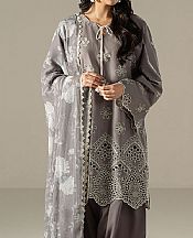 Cross Stitch Warm Grey Lawn Suit- Pakistani Lawn Dress