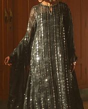 Cross Stitch Charcoal Chiffon Suit- Pakistani Chiffon Dress