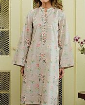 Cross Stitch Beige Lawn Suit (2 pcs)- Pakistani Lawn Dress
