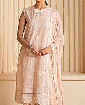 Cross Stitch Peach Lawn Suit- Pakistani Designer Lawn Suits