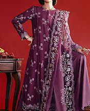Cross Stitch Purple Jacquard Suit- Pakistani Lawn Dress