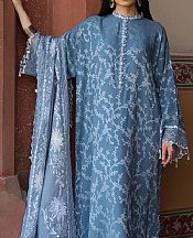 Cross Stitch Cadet Blue Jacquard Suit- Pakistani Designer Lawn Suits