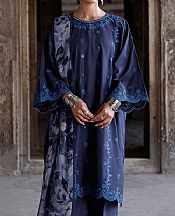 Cross Stitch Navy Blue Lawn Suit- Pakistani Designer Lawn Suits