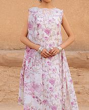 Cross Stitch White/Lavender Lawn Suit- Pakistani Designer Lawn Suits
