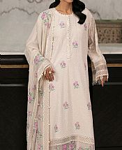 Cross Stitch Off-white Silk Suit- Pakistani Chiffon Dress
