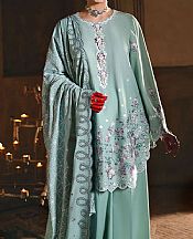 Cross Stitch Turquoise Lawn Suit- Pakistani Designer Lawn Suits
